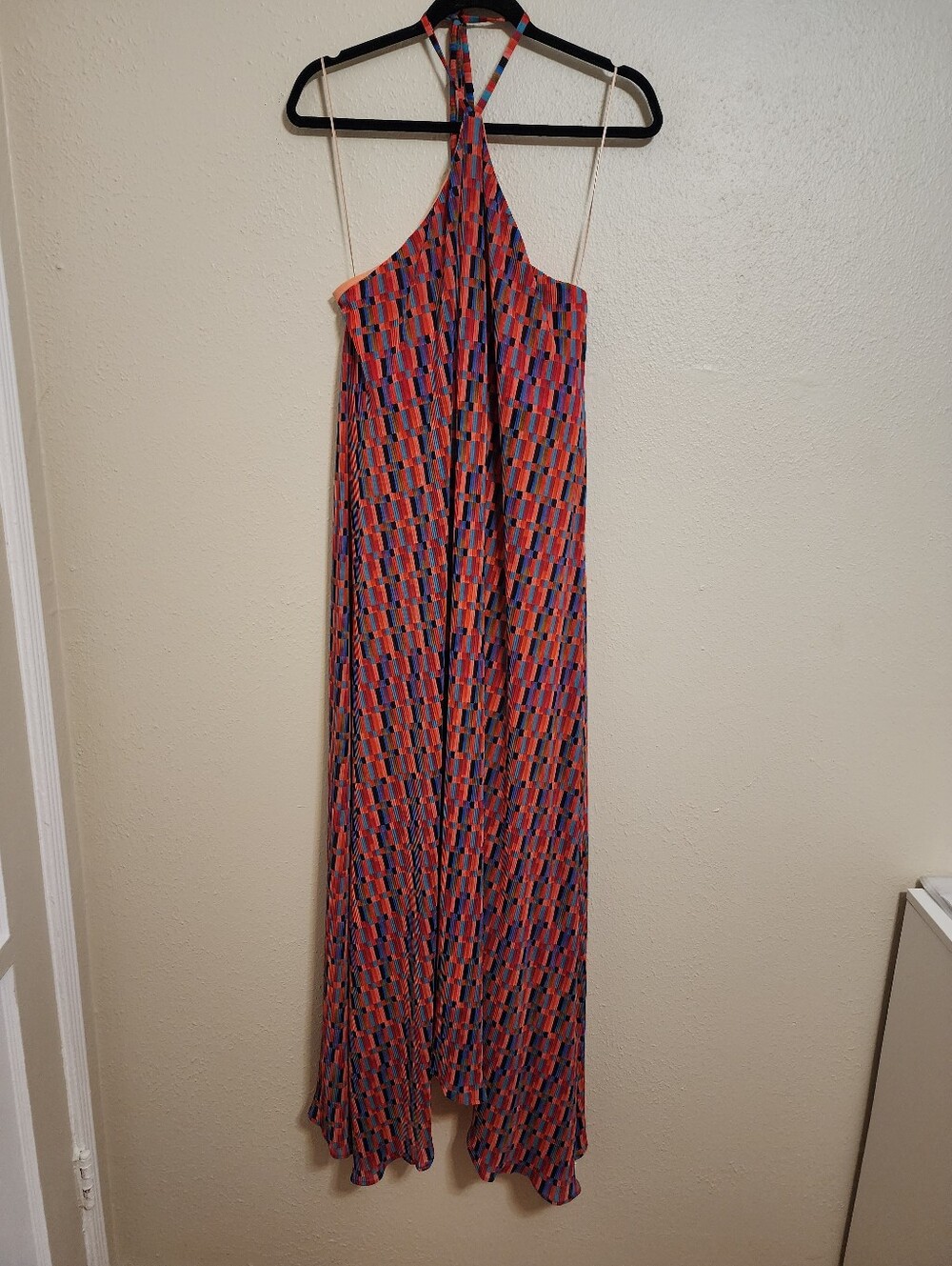 Show Me Your MuMu Claudia Cabo Crush Geo Maxi Dress L Summer Vacation Resortwear - Picture 6 of 10